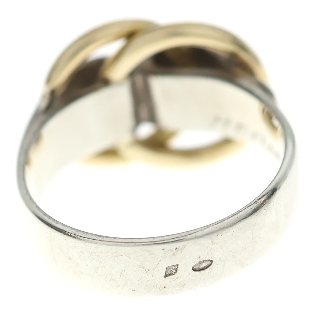 Hermes Duzano Combination Ring Yellow Gold Silver — view 2