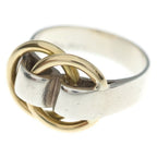 Hermes Duzano Combination Ring Yellow Gold Silver