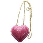 Louis Vuitton LV Remix Monogram Vernis Keep My LV Heart Chain Shoulder Bag Pink