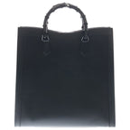 Gucci Bamboo Diana Large Tote Shoulder Bag Black Leather — view 2