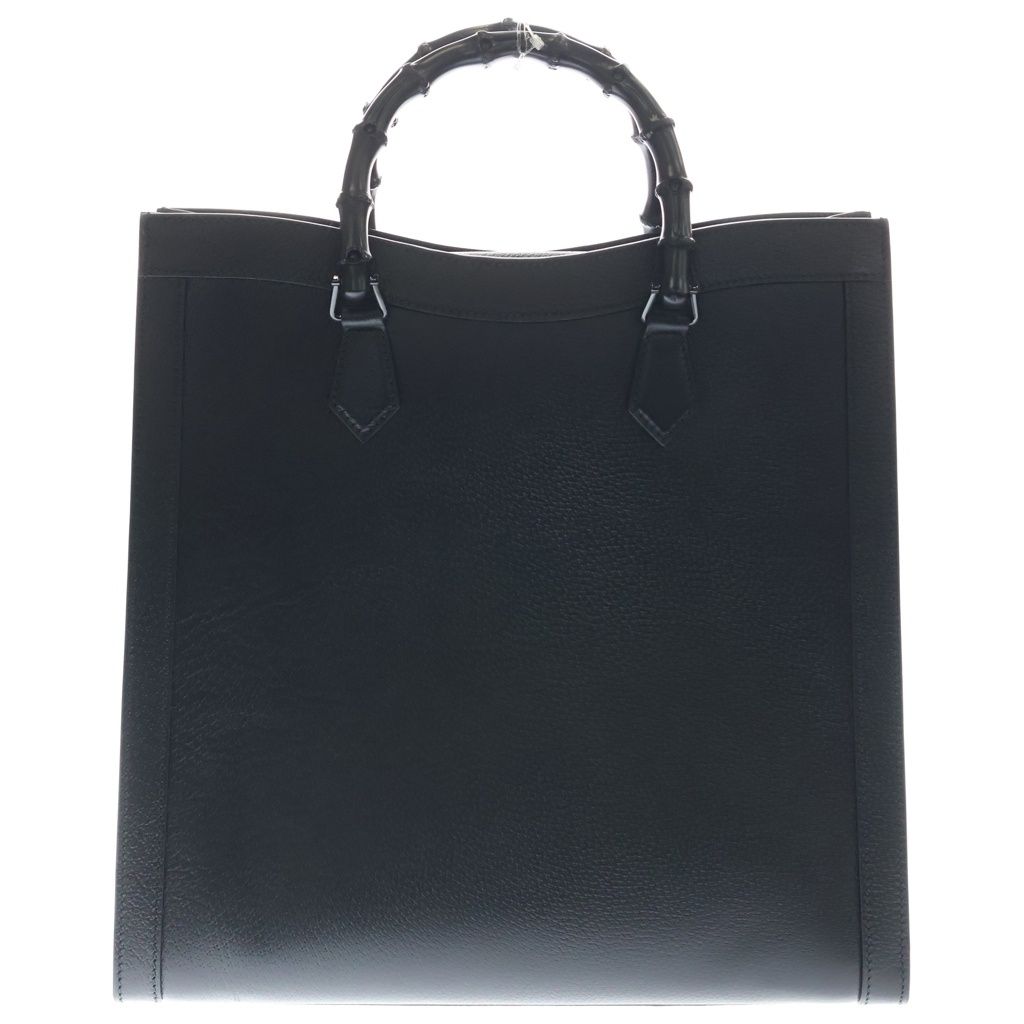 Gucci Bamboo Diana Large Tote Shoulder Bag Black Leather — view 2