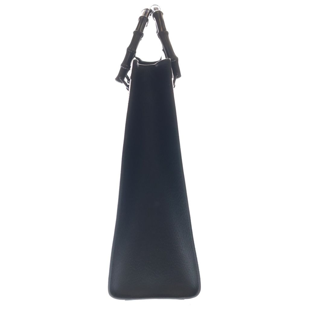 Gucci Bamboo Diana Large Tote Shoulder Bag Black Leather — view 3