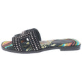 Hermes Oran Studded Motif Leather Sandals Black