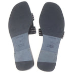 Hermes Oran Studded Motif Leather Sandals Black — view 5