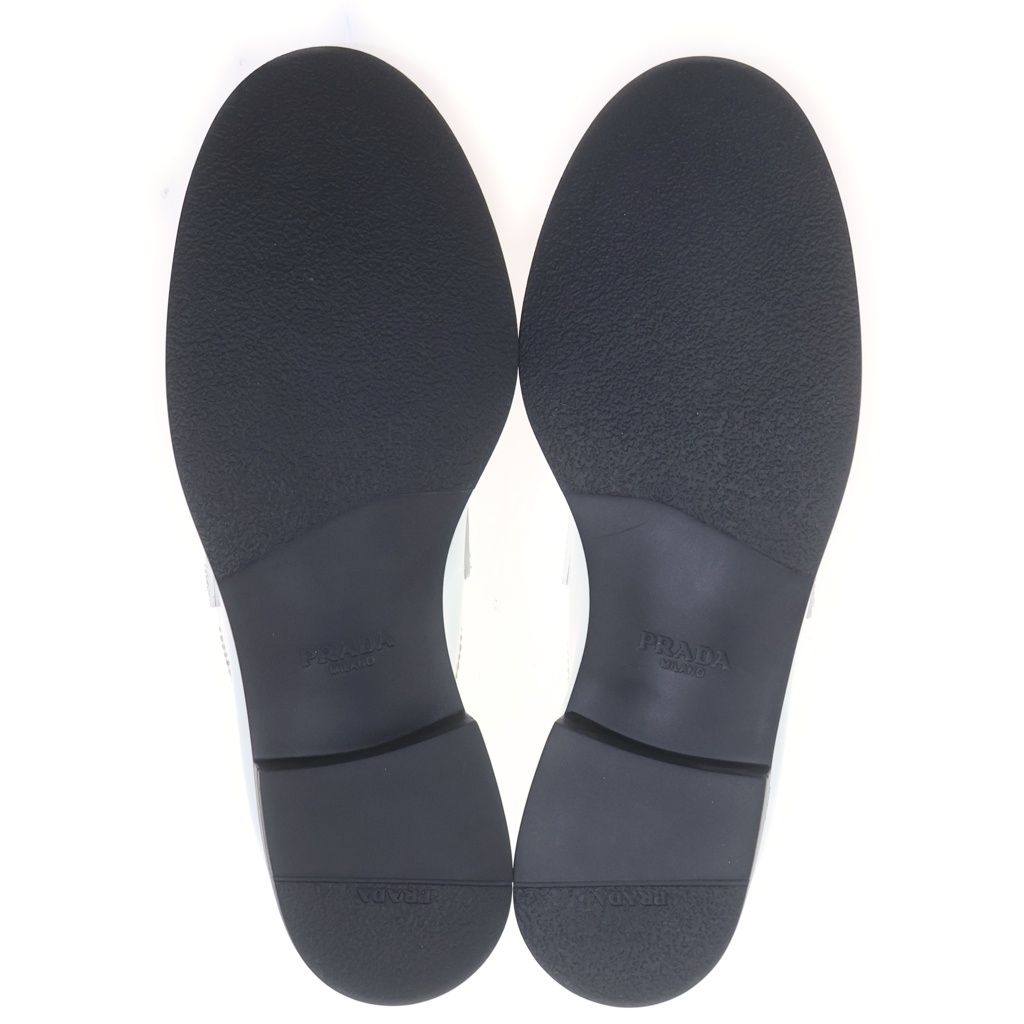 Prada Triangle Logo Loafers White — view 5
