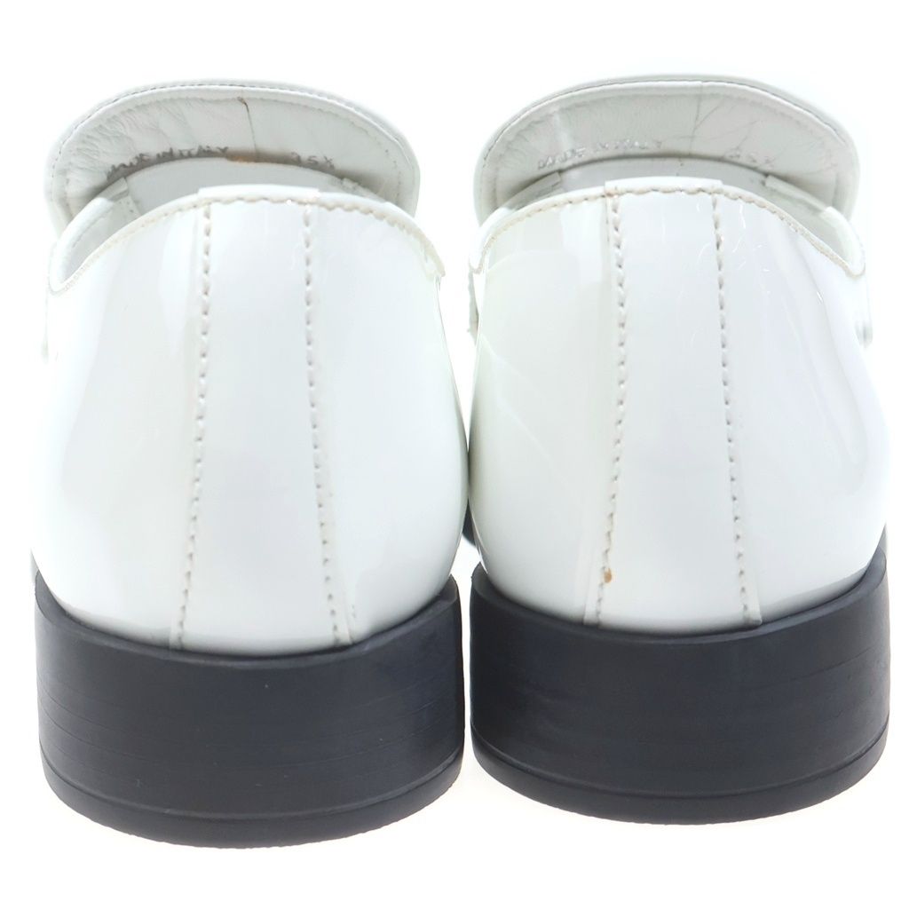 Prada Triangle Logo Loafers White — view 3