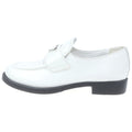 Prada Triangle Logo Loafers White