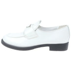 Prada Triangle Logo Loafers White