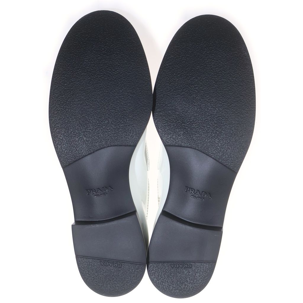 Prada Triangle Logo Loafers White — view 4