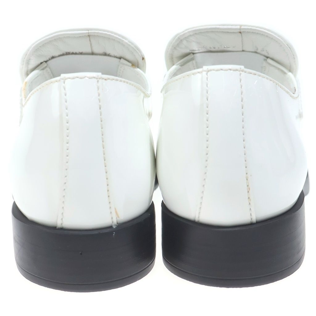 Prada Triangle Logo Loafers White — view 3