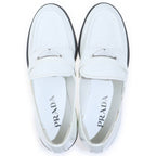 Prada Triangle Logo Loafers White — view 7