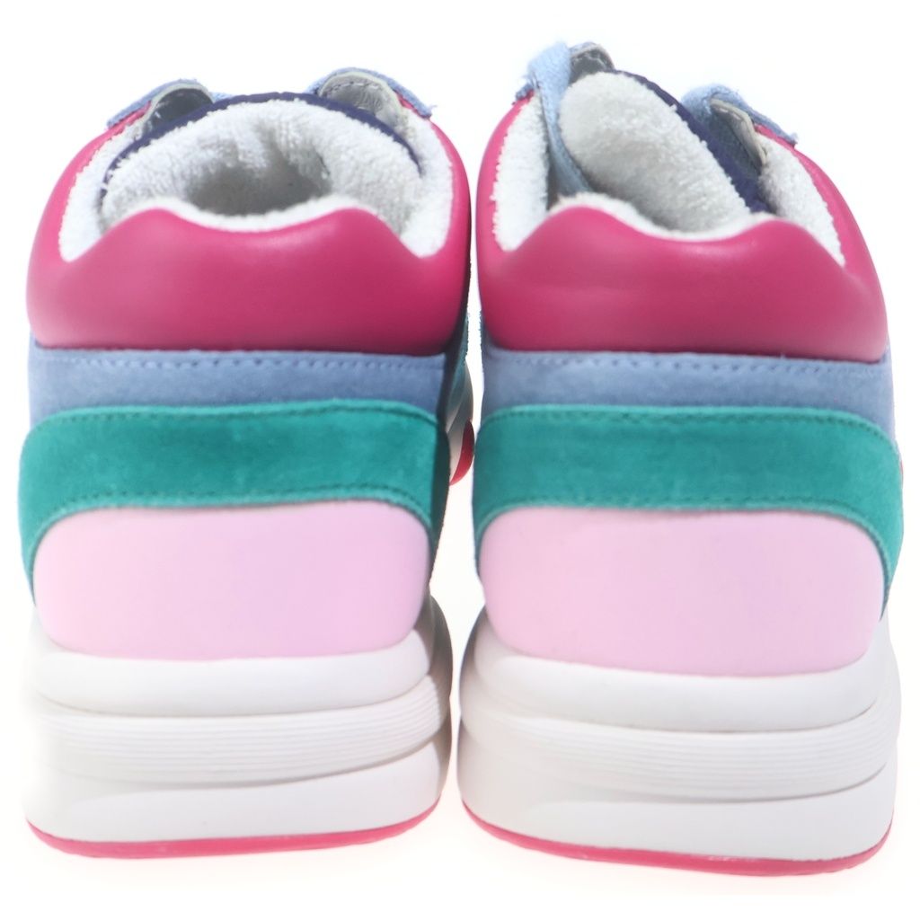 Chanel CC Logo Suede Nylon Low Cut Sneakers Multicolor — view 3