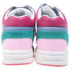 Chanel CC Logo Suede Nylon Low Cut Sneakers Multicolor — view 3
