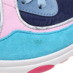 Chanel CC Logo Suede Nylon Low Cut Sneakers Multicolor — view 6
