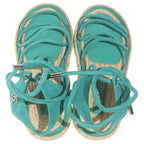 Chanel Code Sandal Green — view 5