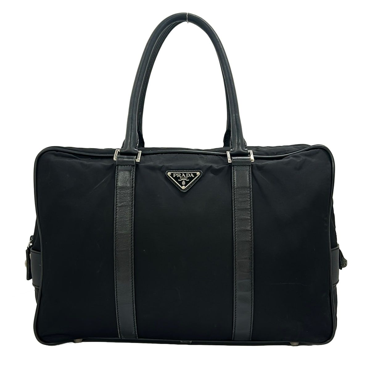 Prada Business Bag Black No Lock Leather