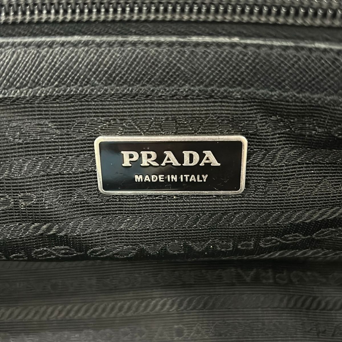 Prada Business Bag Black No Lock Leather — view 8