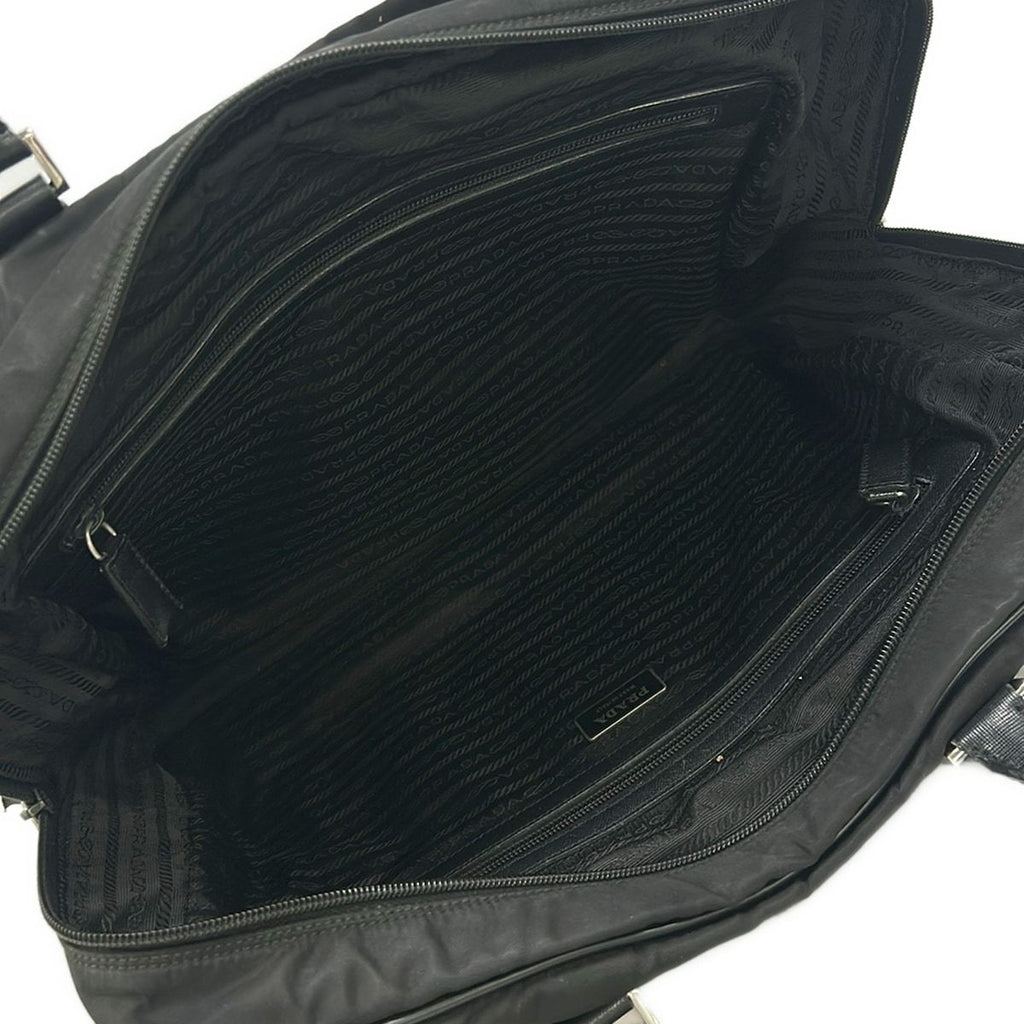 Prada Business Bag Black No Lock Leather — view 7