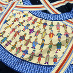 Hermes Carre 90 Donner la Scarf Silk Black — view 6