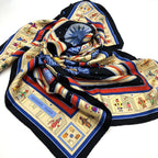 Hermes Carre 90 Donner la Scarf Silk Black — view 7