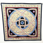 Hermes Carre 90 Donner la Scarf Silk Black — view 8