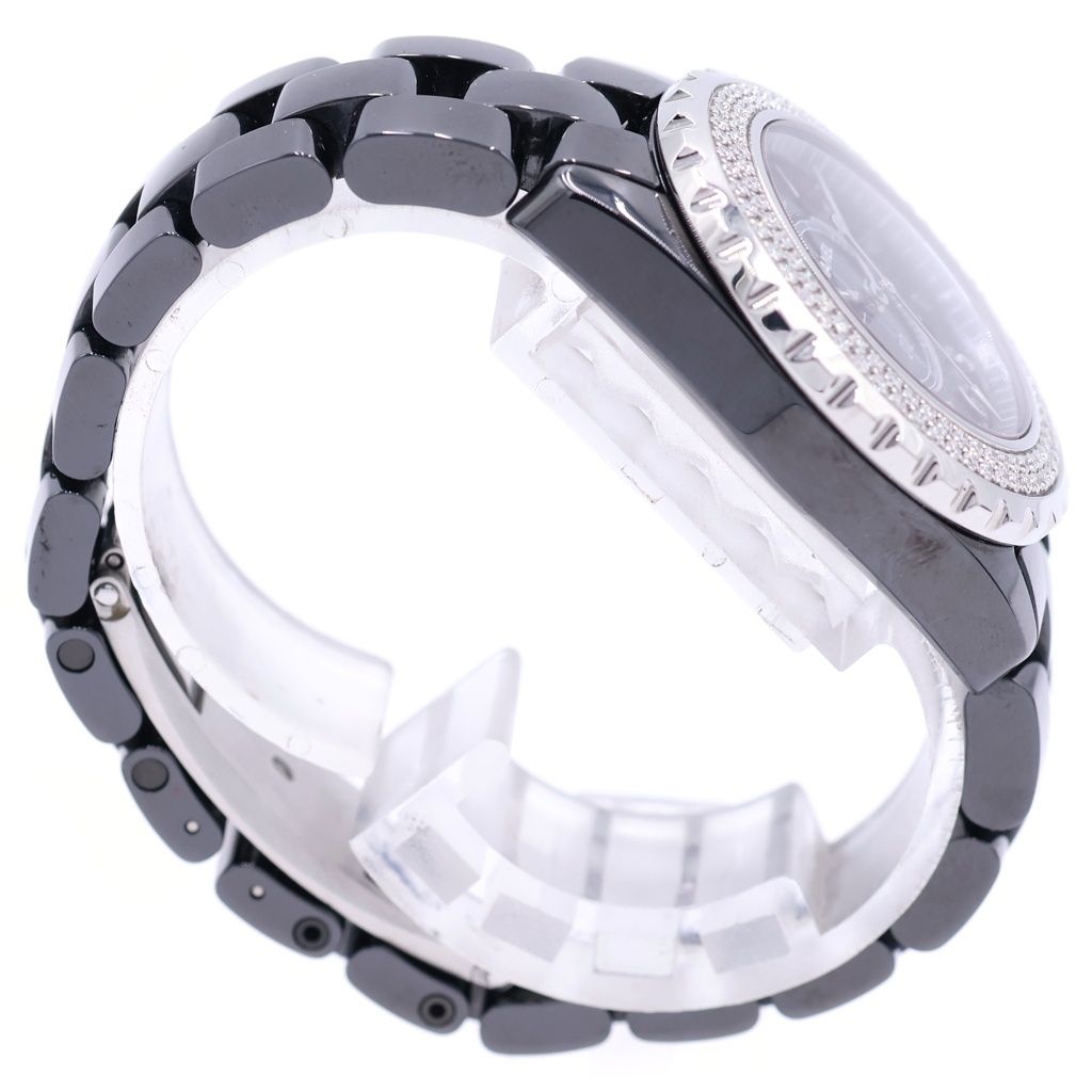 Chanel Diamond Bezel SE Quartz Ceramic Watch Black Dial — view 3