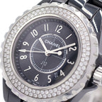 Chanel Diamond Bezel SE Quartz Ceramic Watch Black Dial — view 4