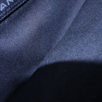 Chanel Quilted Chain Tote Caviar Leather Silver Black Seal — view 7