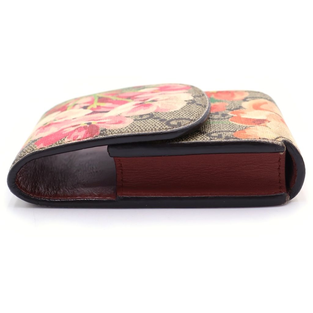 Gucci GG Blue Mus Flower Pattern Cigarette Case Multicolor — view 3