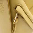 Loewe Hammock Shoulder Bag Bright Blue Oak Mustard Yellow Leather Gold — view 6