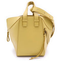Loewe Hammock Shoulder Bag Bright Blue Oak Mustard Yellow Leather Gold
