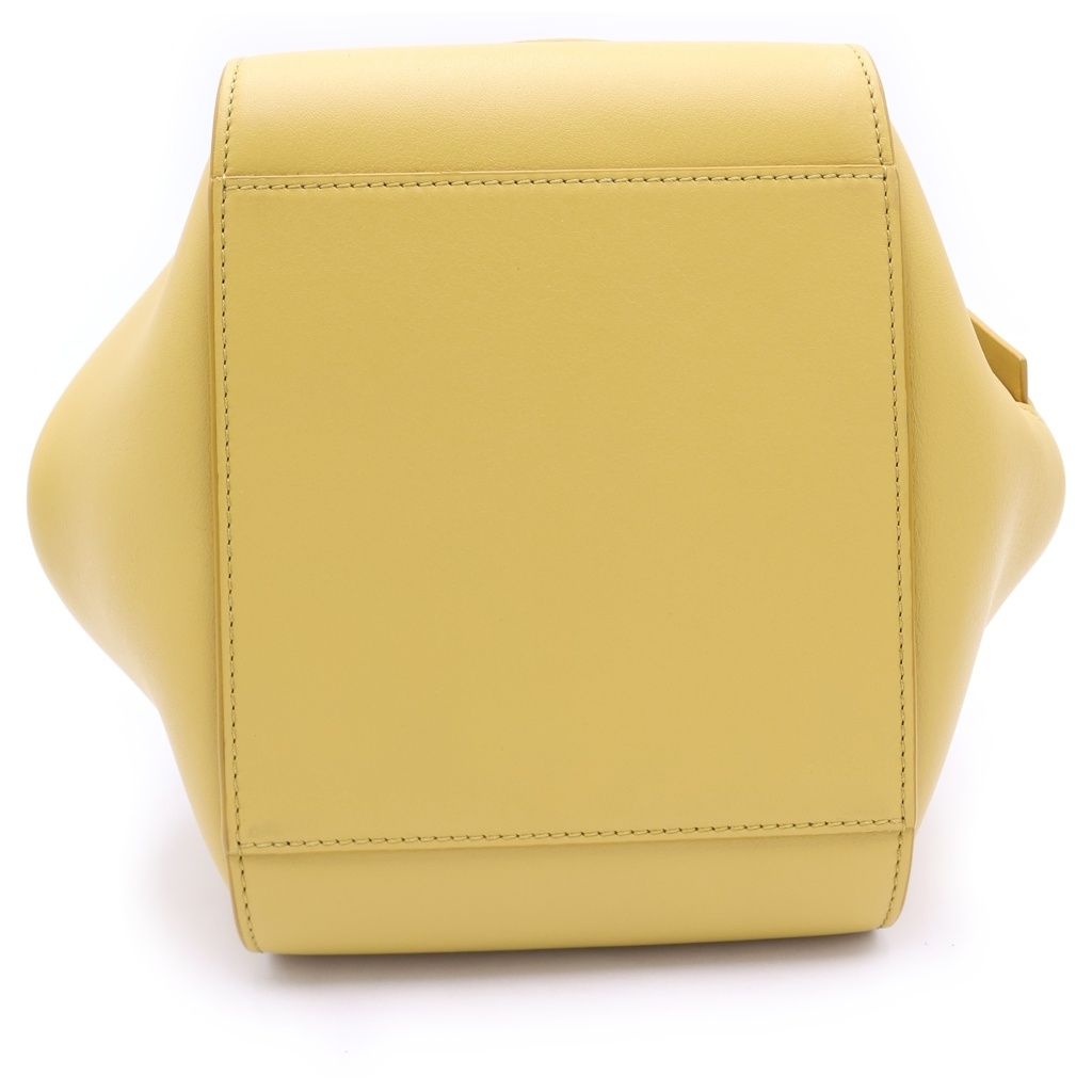 Loewe Hammock Shoulder Bag Bright Blue Oak Mustard Yellow Leather Gold — view 4