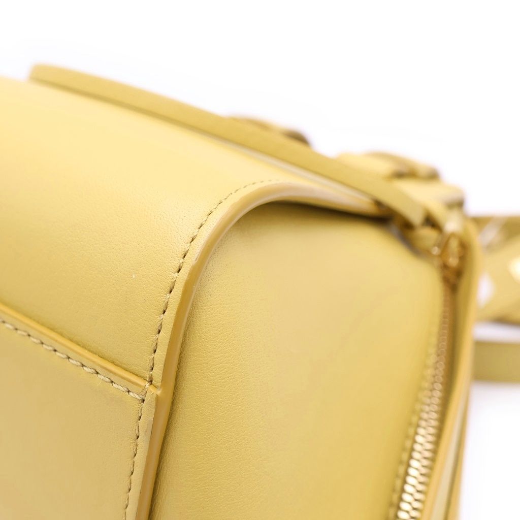 Loewe Hammock Shoulder Bag Bright Blue Oak Mustard Yellow Leather Gold — view 5
