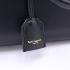 Saint Laurent Paris Baby Cabas 2-Way Shoulder Bag Black Leather Gold — view 7