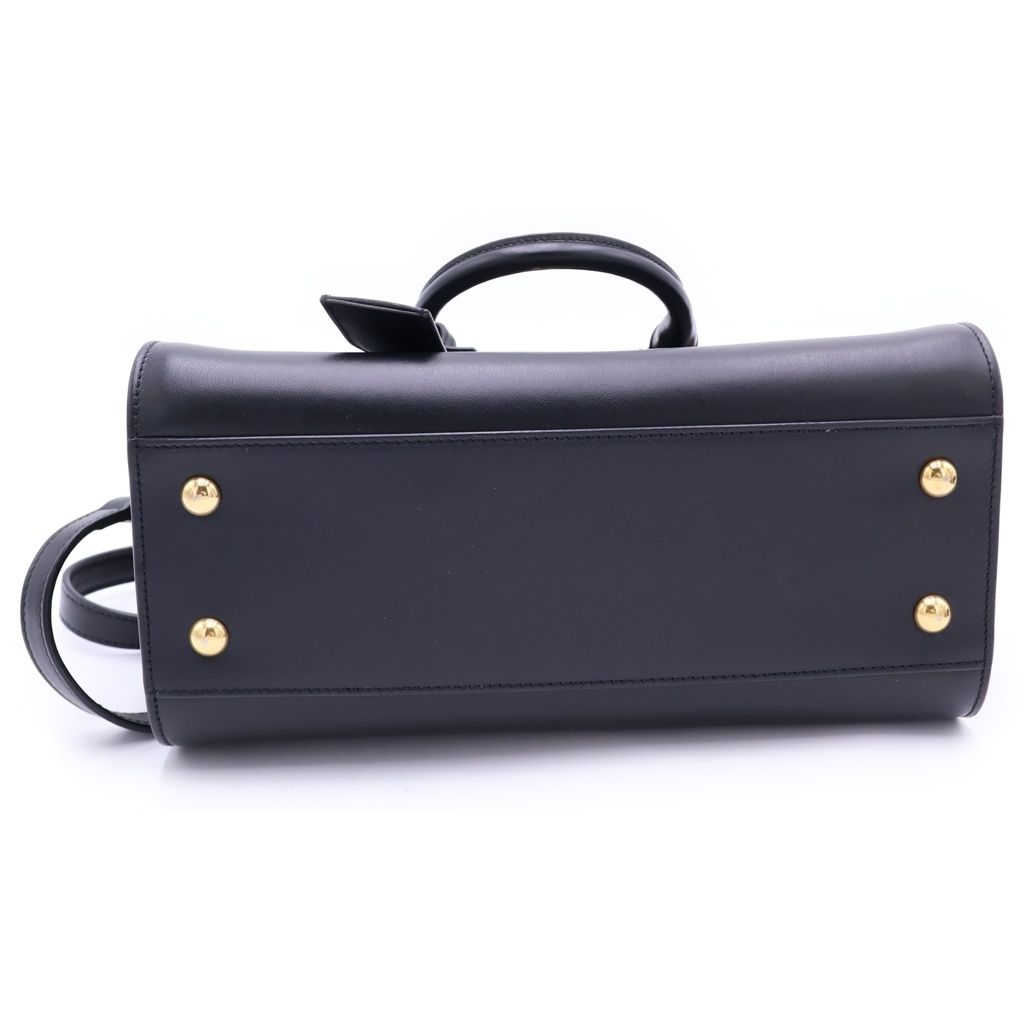 Saint Laurent Paris Baby Cabas 2-Way Shoulder Bag Black Leather Gold — view 4