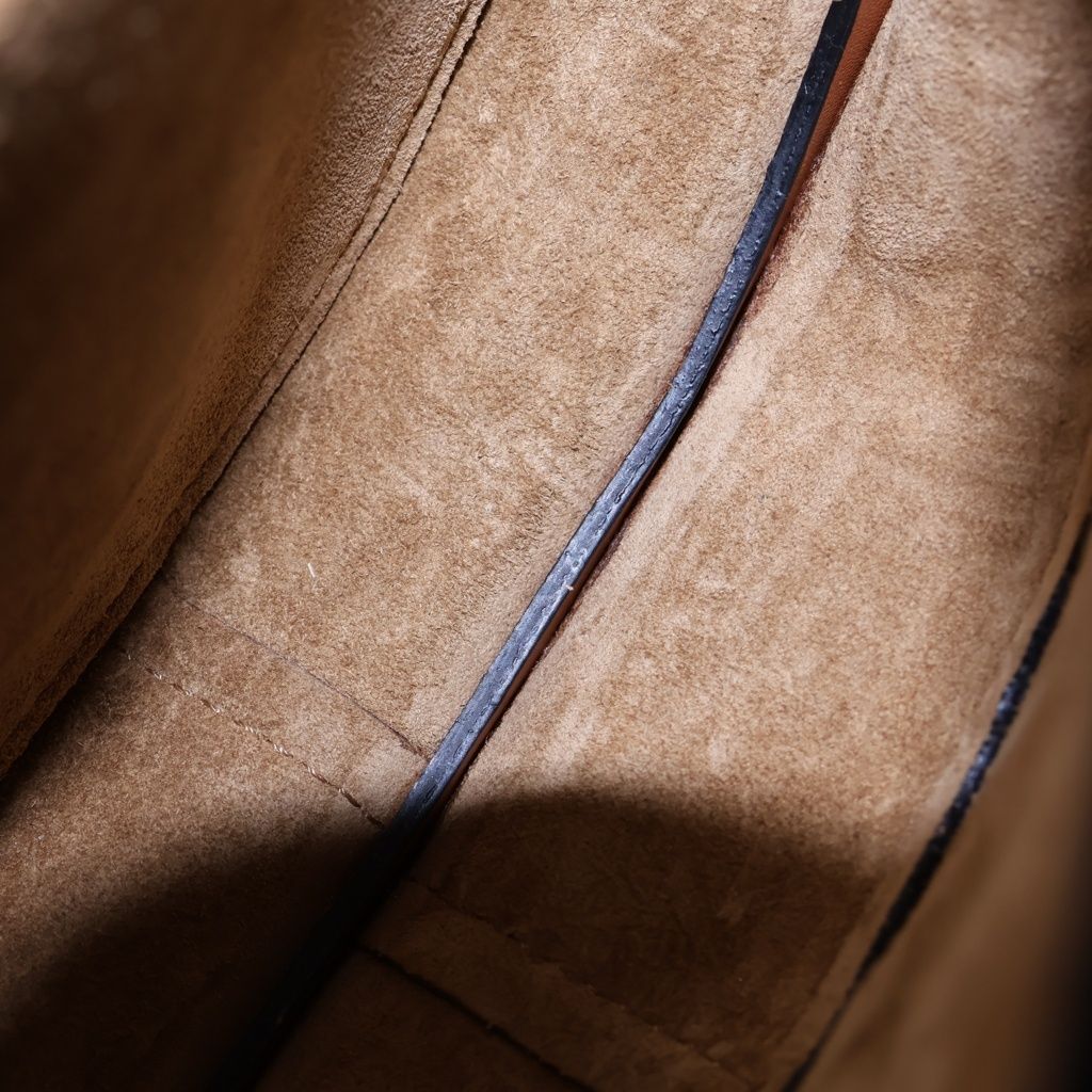 Loewe Gate Mini Shoulder Bag Brown Tan Leather Gold — view 8