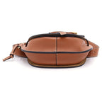 Loewe Gate Mini Shoulder Bag Brown Tan Leather Gold — view 4