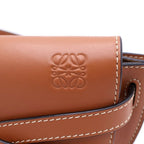 Loewe Gate Mini Shoulder Bag Brown Tan Leather Gold — view 6
