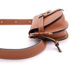 Loewe Gate Mini Shoulder Bag Brown Tan Leather Gold — view 3