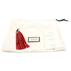 Gucci Soho Chain Shoulder Bag Red Leather Tassel — view 8