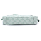 Gucci GG Emblem Small 2-Way Shoulder Bag Mint Green Leather Gold — view 4