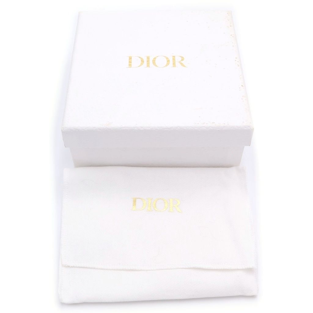 Dior Coin Case Cannage Heart Card Fragment Pink Leather Gold — view 6