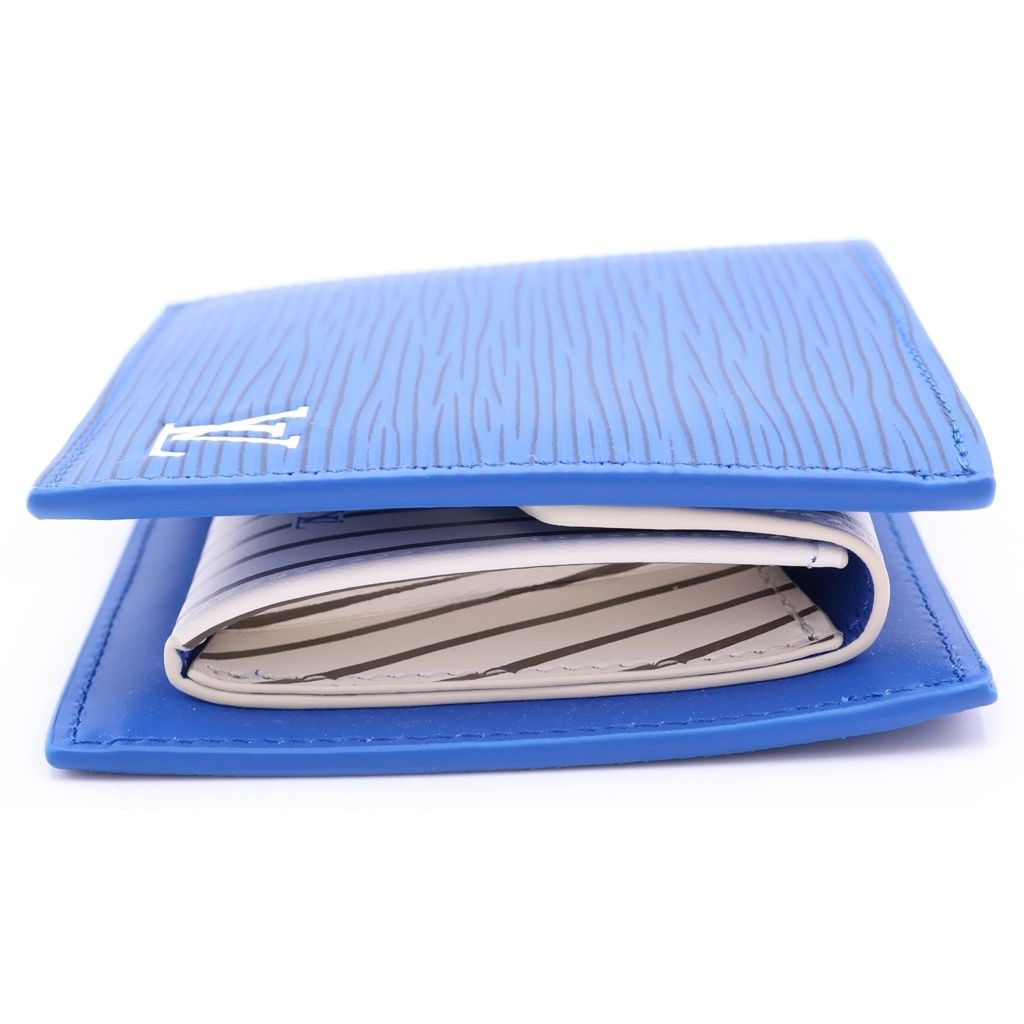 Louis Vuitton Epi Portefeuille Marco Blue Wallet — view 3