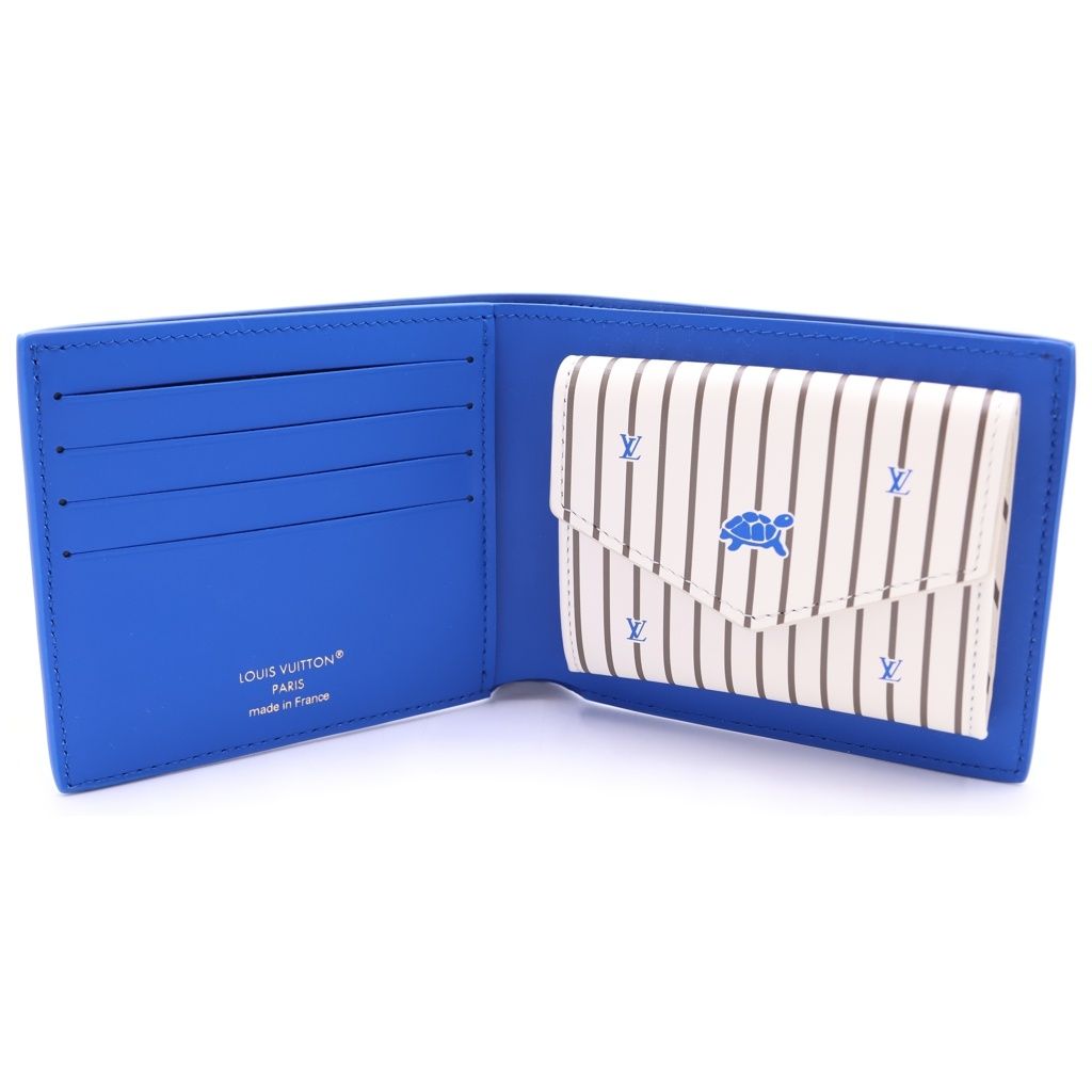 Louis Vuitton Epi Portefeuille Marco Blue Wallet — view 4