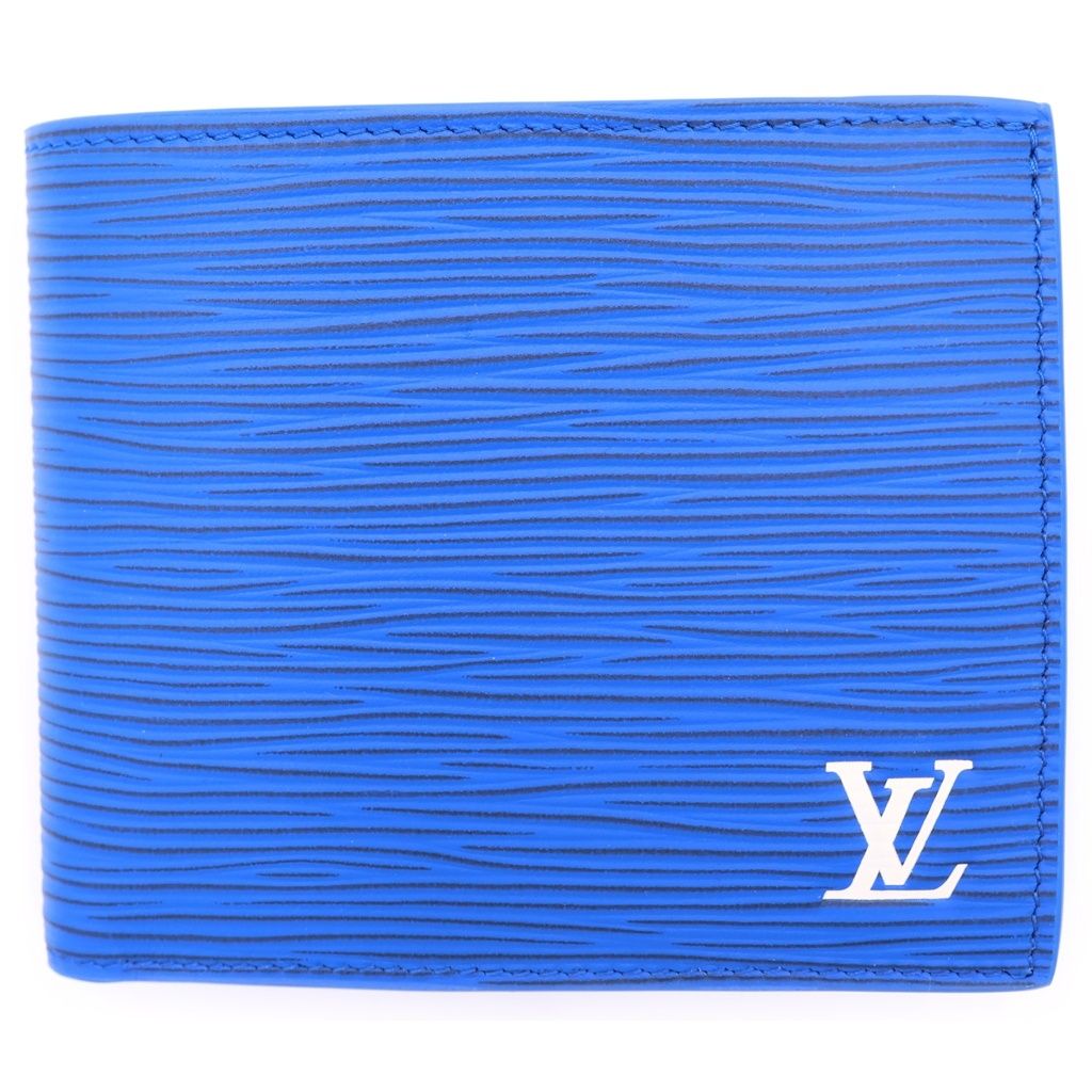 Louis Vuitton Epi Portefeuille Marco Blue Wallet