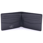 Louis Vuitton Monogram Eclipse Bifold Wallet Compact Black Leather — view 4