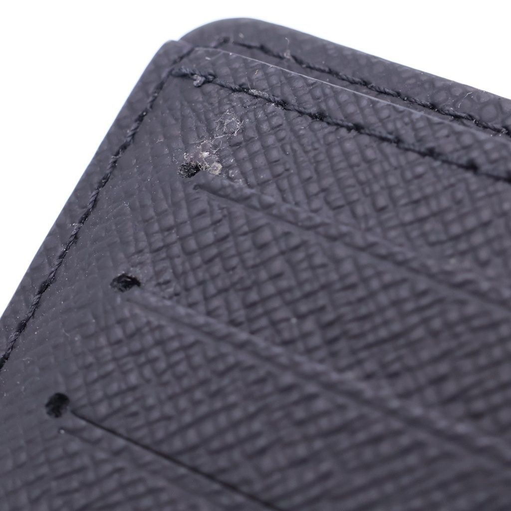 Louis Vuitton Monogram Eclipse Bifold Wallet Compact Black Leather — view 5