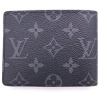Louis Vuitton Monogram Eclipse Bifold Wallet Compact Black Leather — view 2