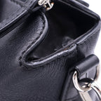Fendi by the Way 2-Way Shoulder Bag Black Leather Silver — view 7