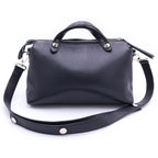 Fendi by the Way 2-Way Shoulder Bag Black Leather Silver — view 2